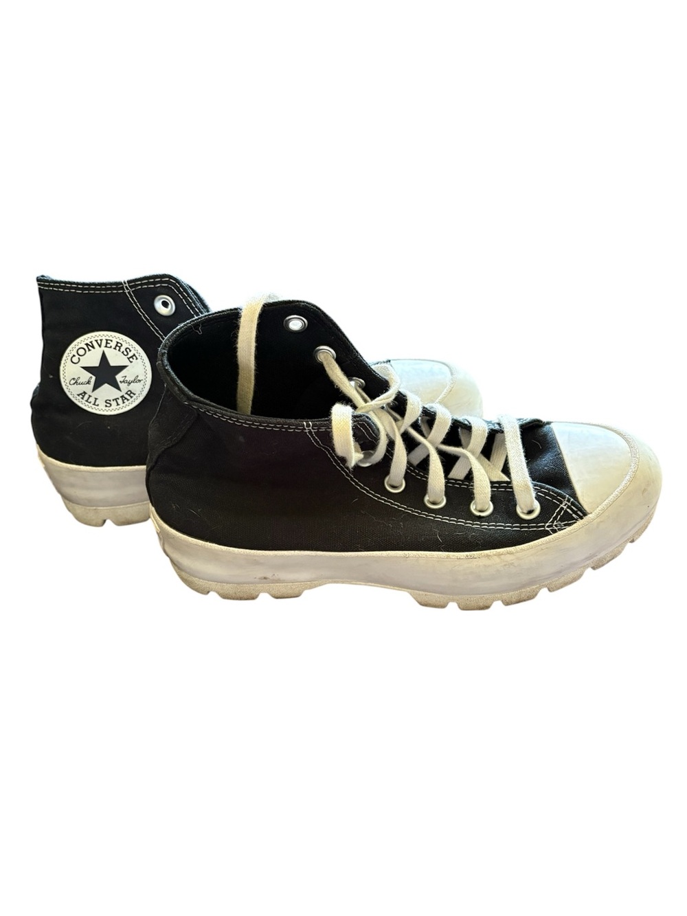 Converse Women’s Black and White High-Top Chuck Taylor Sneakers